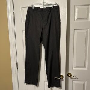 Express Producer Gray Professional Dress Pants 34 x 34 Straight-Leg